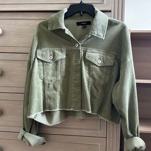 FOREVER 21 GREEN JEAN JACKET